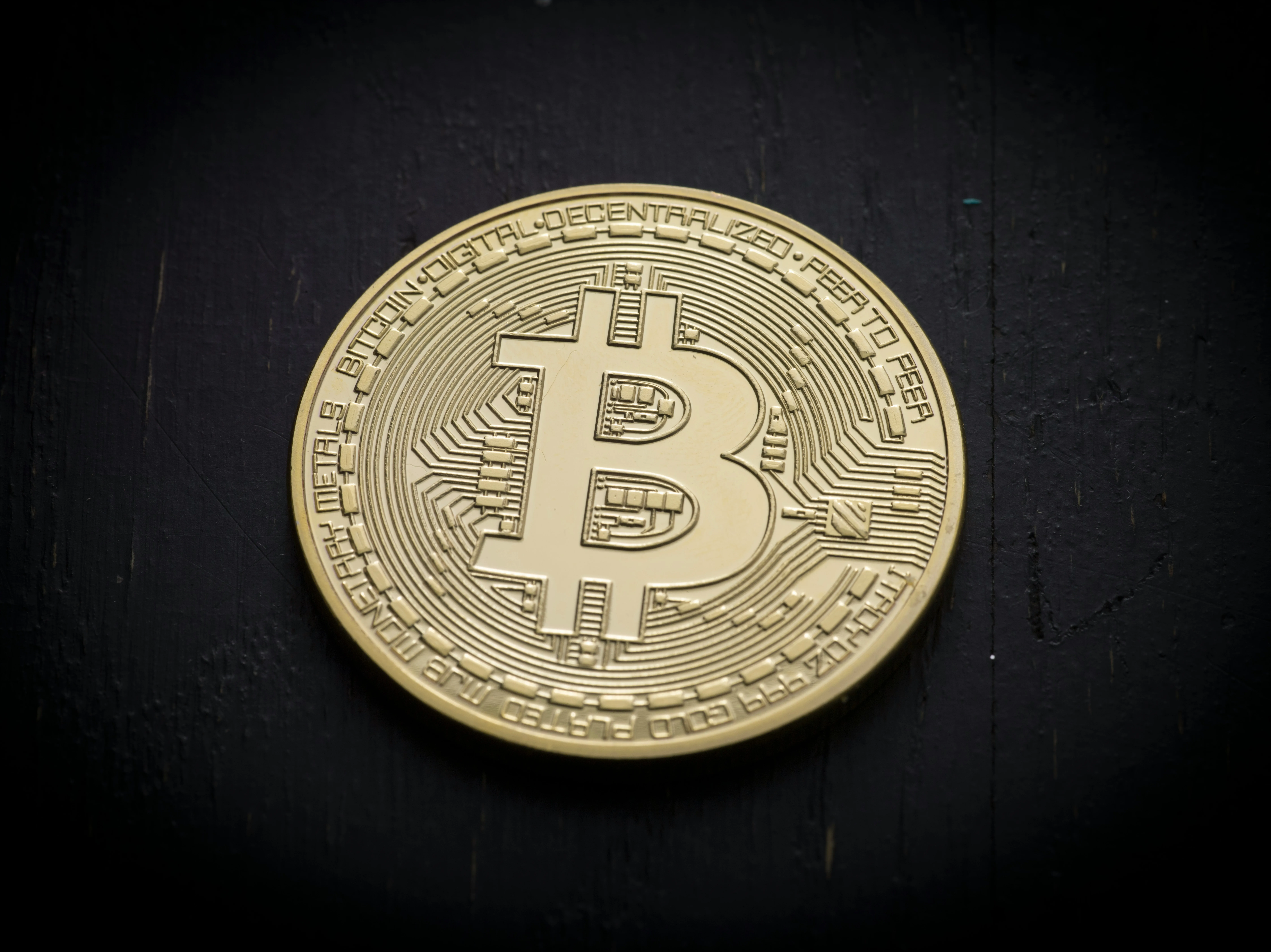 what is bitcoin - bitcoin coin on black background